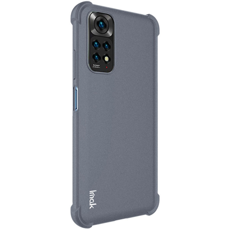 For Xiaomi Redmi Note 11 4G Overseas Version / Note 11S 4G Overseas Version IMAK All-inclusive Shockproof Airbag TPU Phone Case with Screen Protector (Matte Grey) - Xiaomi Cases by imak | Online Shopping UK | buy2fix
