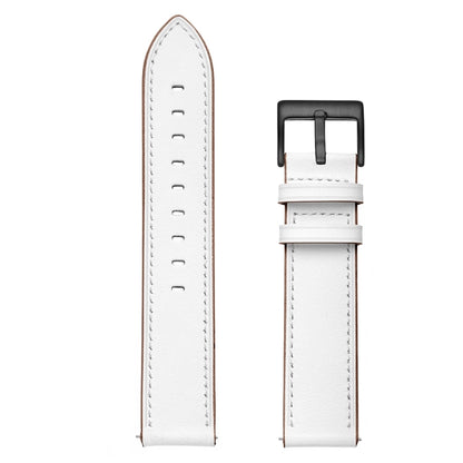 For Honor Watch GS 3 22mm Cowhide Leather Sewing Thread Watch Band(White) - Watch Bands by buy2fix | Online Shopping UK | buy2fix