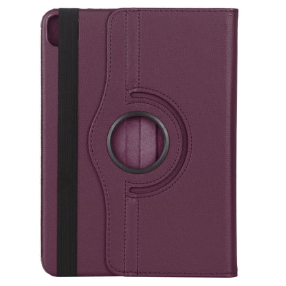 For iPad Air 13 2024 / iPad Pro 12.9 2022 / 2021 / 2020 Litchi Texture Horizontal Flip 360 Degrees Rotation Leather Tablet Case with Holder(Purple) - iPad Pro 12.9 (2022/2021) Cases by buy2fix | Online Shopping UK | buy2fix