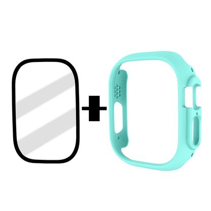 Tempered Glass Film Frosted PC Watch Case For Apple Watch Ultra 49mm / Apple Watch Ultra 2 49mm(Light Blue) - Watch Cases by buy2fix | Online Shopping UK | buy2fix