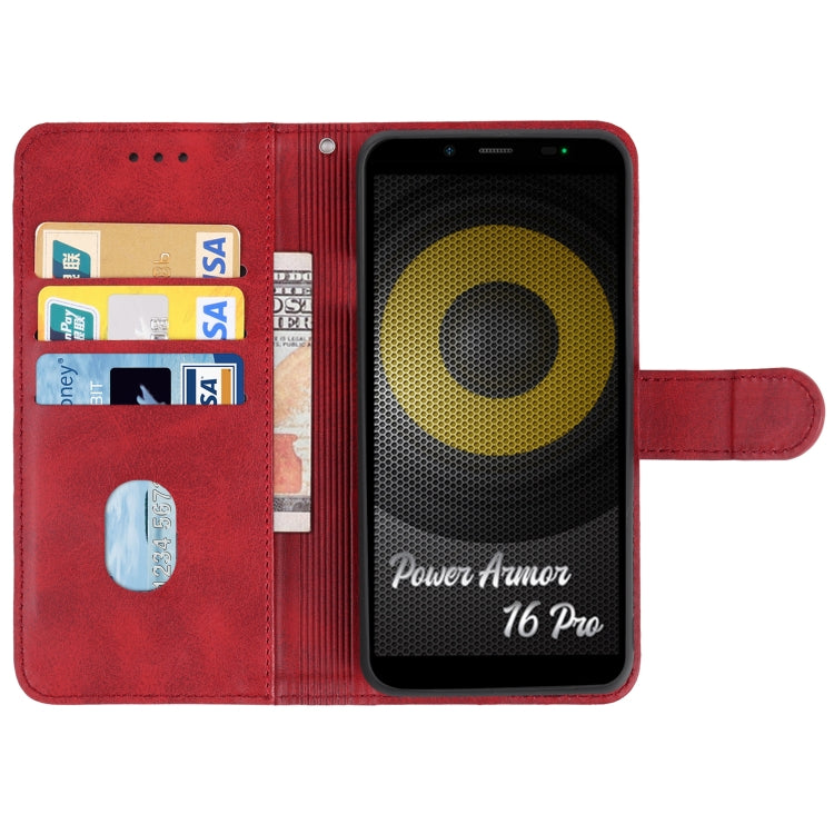 For Ulefone Power Armor 16 Pro Leather Phone Case(Red) - Ulefone Cases by buy2fix | Online Shopping UK | buy2fix