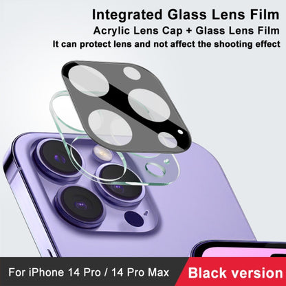 For iPhone 14 Pro / 14 Pro Max imak High Definition Integrated Glass Lens Film Black Version - iPhone 14 Pro Tempered Glass by imak | Online Shopping UK | buy2fix