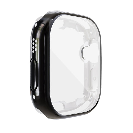 For Apple Watch 8 / 7 45mm All-inclusive Plating TPU Shockproof Case(Black) - Watch Cases by buy2fix | Online Shopping UK | buy2fix