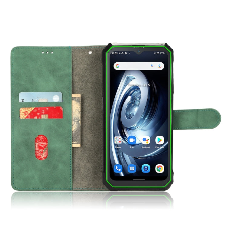 For Blackview BV7100 Skin Feel Magnetic Flip Leather Phone Case(Green) - More Brand by buy2fix | Online Shopping UK | buy2fix