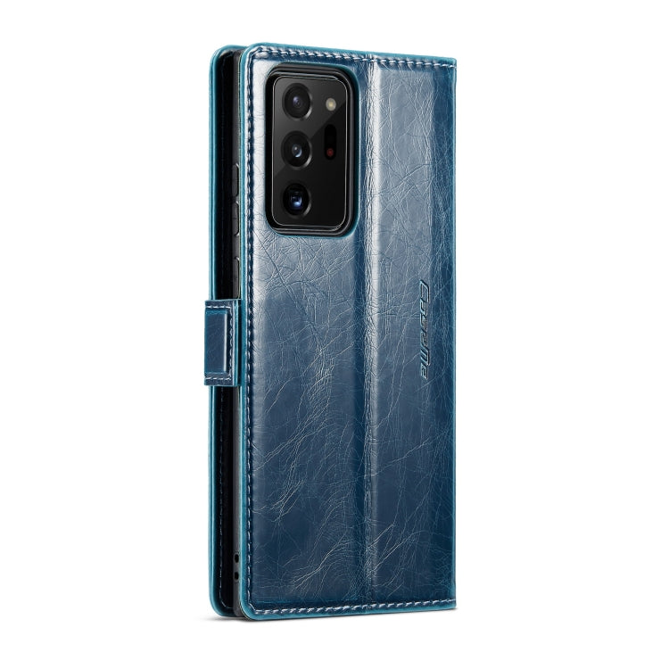 For Samsung Galaxy Note20 Ultra CaseMe 003 Crazy Horse Texture Leather Phone Case(Blue) - Galaxy Phone Cases by CaseMe | Online Shopping UK | buy2fix