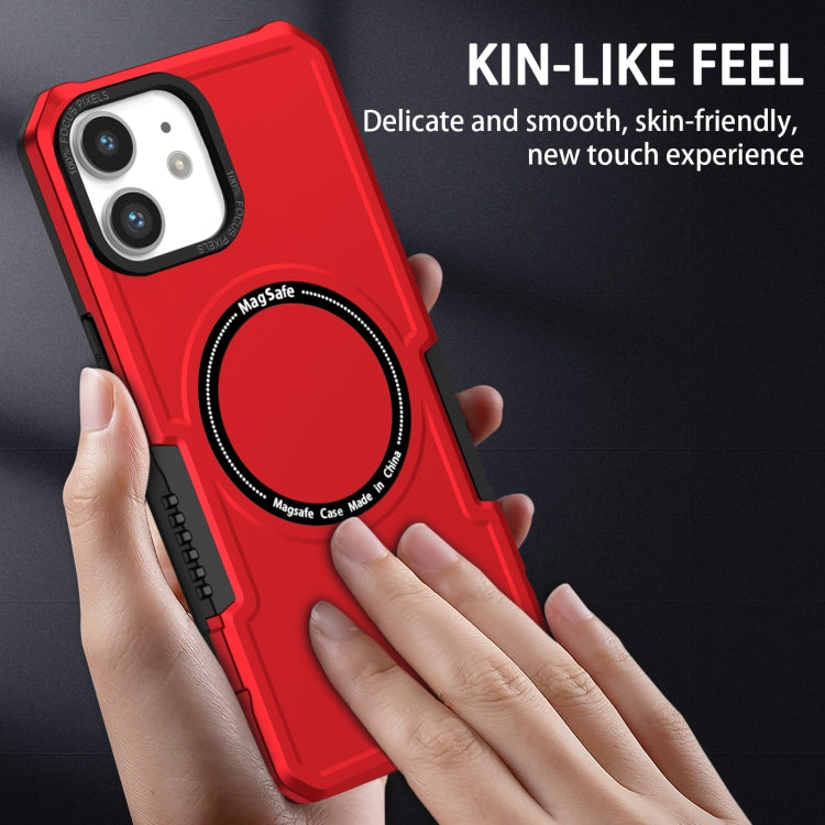 For iPhone 12 MagSafe Shockproof Armor Phone Case(Red) - iPhone 12 / 12 Pro Cases by buy2fix | Online Shopping UK | buy2fix