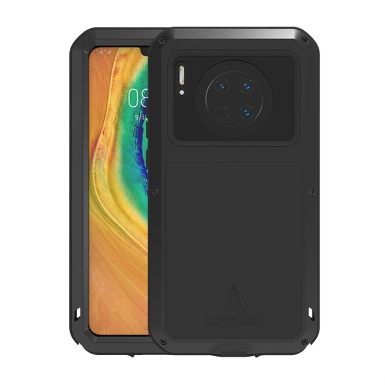 For Huawei Mate 30 LOVE MEI Metal Shockproof Waterproof Dustproof Protective Case(Black) - Huawei Cases by LOVE MEI | Online Shopping UK | buy2fix