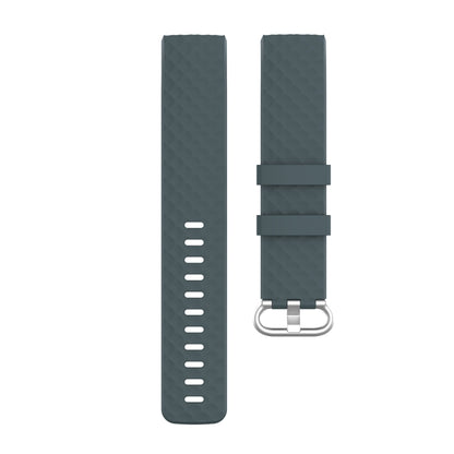 18mm Silver Color Buckle TPU Wrist Strap Watch Band for Fitbit Charge 4 / Charge 3 / Charge 3 SE, Size: S(Rock Teal) - Watch Bands by buy2fix | Online Shopping UK | buy2fix
