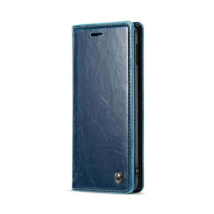 For Samsung Galaxy S10e CaseMe 003 Crazy Horse Texture Leather Phone Case(Blue) - Galaxy Phone Cases by CaseMe | Online Shopping UK | buy2fix