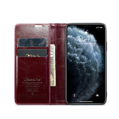 For iPhone 11 Pro CaseMe 003 Crazy Horse Texture Leather Phone Case(Red) - iPhone 11 Pro Cases by CaseMe | Online Shopping UK | buy2fix