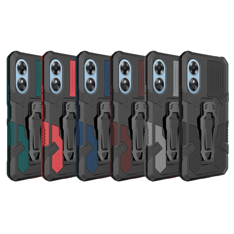 For OPPO A17 Armor Warrior Shockproof PC + TPU Phone Case(Black) - OPPO Cases by buy2fix | Online Shopping UK | buy2fix