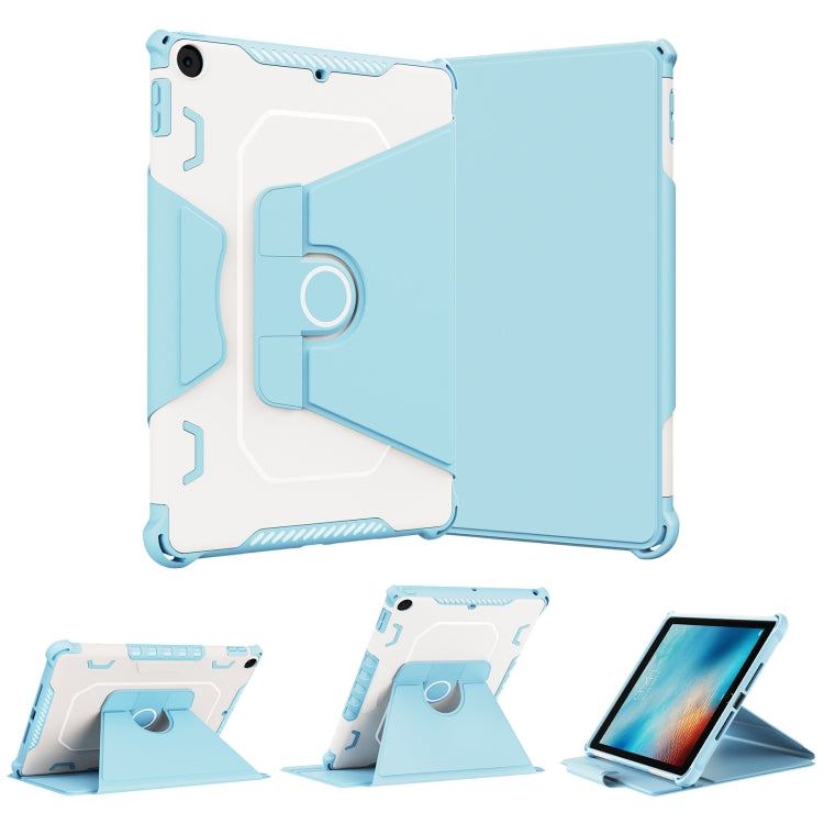 For iPad 9.7 2018/2017 / Air 1/Air 2 360 Degree Rotating Armored Smart Tablet Leather Case(Blue) - iPad 9.7 (2018) & (2017) Cases by buy2fix | Online Shopping UK | buy2fix