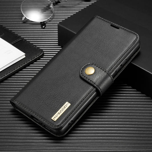 For Galaxy A31 DG.MING Crazy Horse Texture Flip Detachable Magnetic Leather Case with Holder & Card Slots & Wallet(Black) - Galaxy Phone Cases by DG.MING | Online Shopping UK | buy2fix