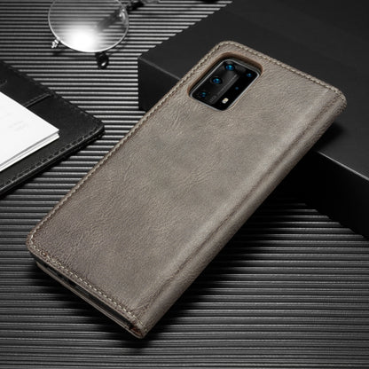 For Galaxy A31 DG.MING Crazy Horse Texture Flip Detachable Magnetic Leather Case with Holder & Card Slots & Wallet(Grey) - Galaxy Phone Cases by DG.MING | Online Shopping UK | buy2fix