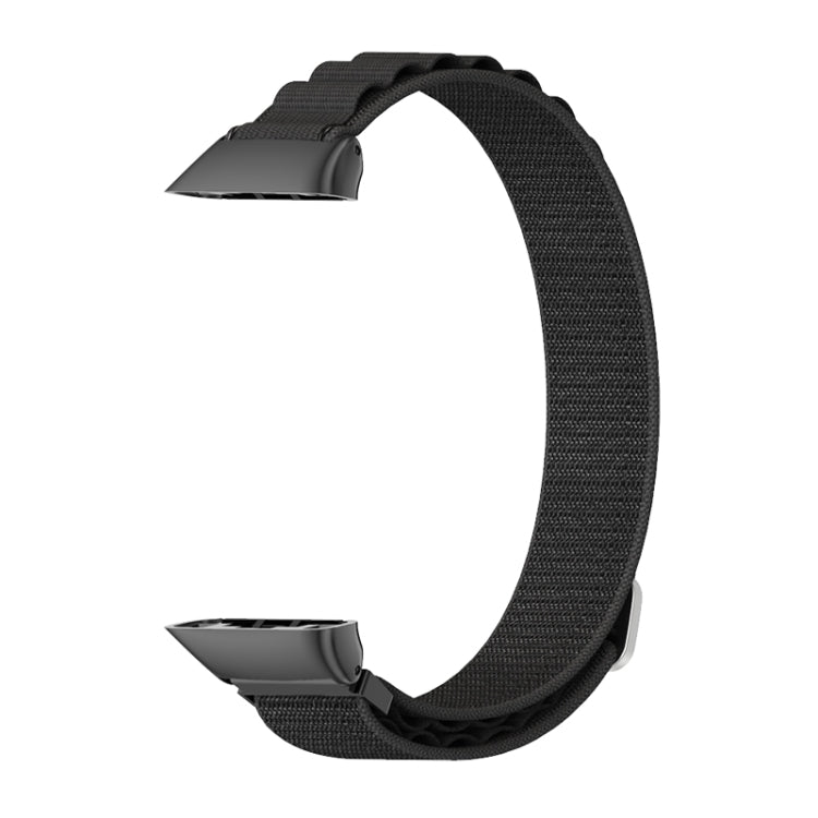 For Huawei Band 6 / Honor Band 6 / 7 MIJOBS Nylon Breathable Watch Band(Black) - Watch Bands by MIJOBS | Online Shopping UK | buy2fix