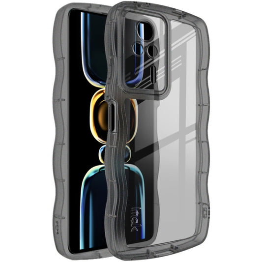 For Xiaomi Redmi K60E 5G IMAK UX-8 Series Transparent Shockproof TPU Phone Case(Transparent Black) - Xiaomi Cases by imak | Online Shopping UK | buy2fix
