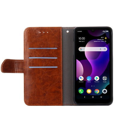 For OnePlus 11 Geometric Stitching Horizontal Flip Leather Phone Case(Dark Brown) - OnePlus Cases by buy2fix | Online Shopping UK | buy2fix