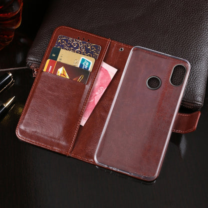 For Doogee X70 idewei  Crazy Horse Texture Horizontal Flip Leather Case with Holder & Card Slots & Wallet(Red) - More Brand by idewei | Online Shopping UK | buy2fix