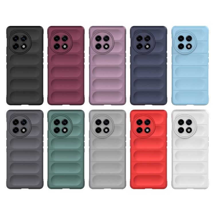 For OnePlus ACE 5G Magic Shield TPU + Flannel Phone Case(Light Blue) - OnePlus Cases by buy2fix | Online Shopping UK | buy2fix