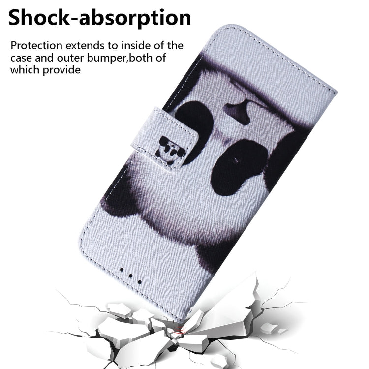 For OnePlus 11 Coloured Drawing Flip Leather Phone Case(Panda) - OnePlus Cases by buy2fix | Online Shopping UK | buy2fix