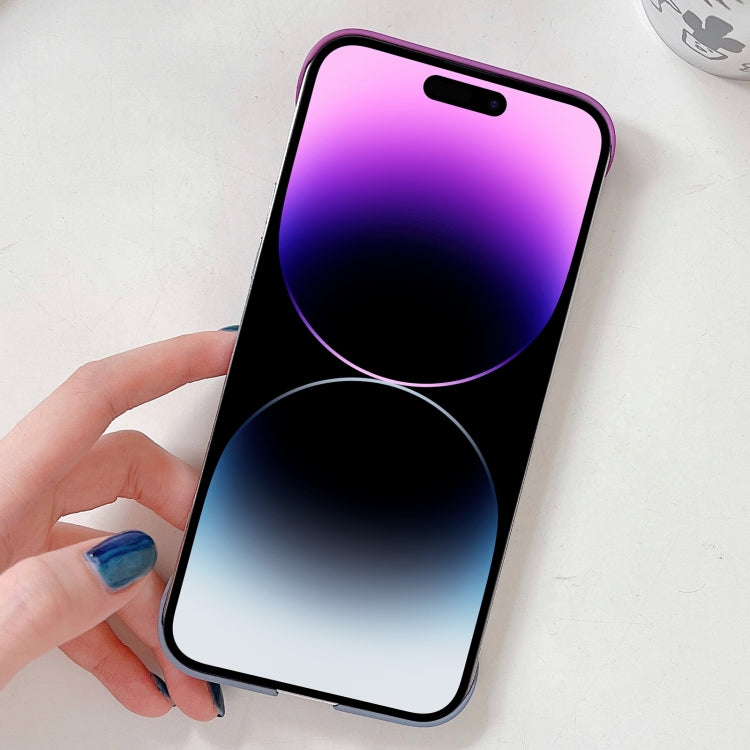 For iPhone XS Max Frameless Skin Feel Gradient Phone Case(Blue + Black) - More iPhone Cases by buy2fix | Online Shopping UK | buy2fix