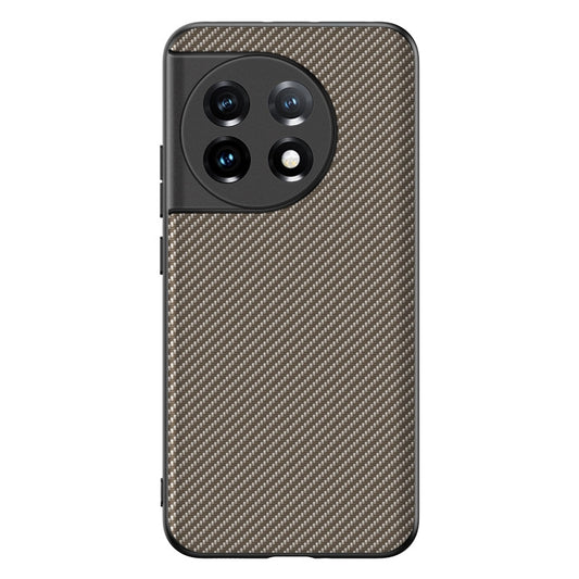 For OnePlus 11 Ultra-thin Carbon Fiber Texture Printing Phone Case(Gold) - OnePlus Cases by buy2fix | Online Shopping UK | buy2fix