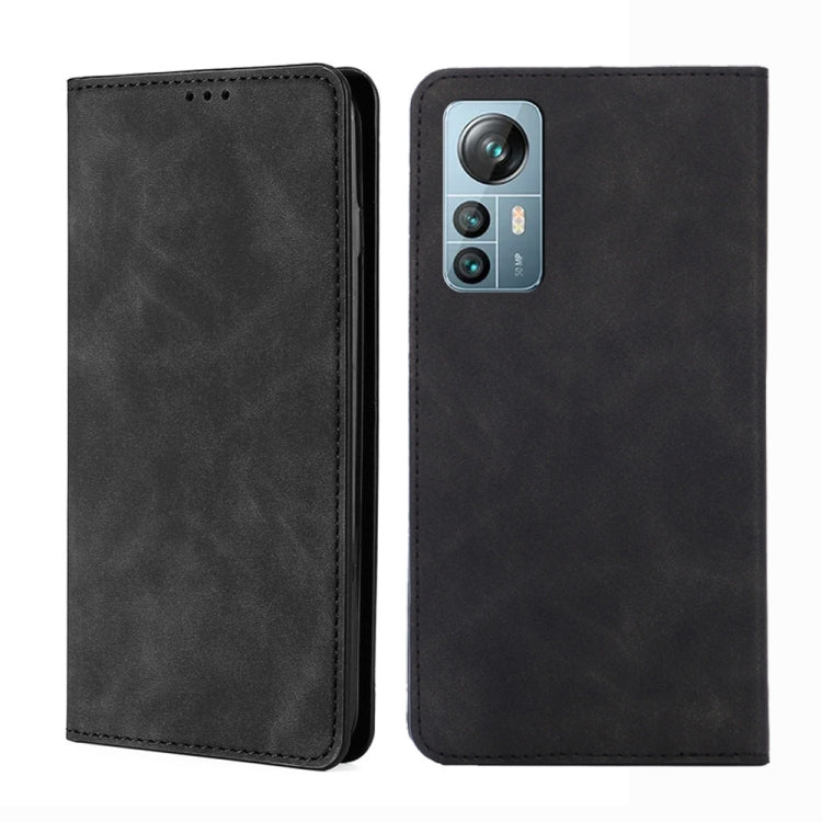 For Blackview A85 Skin Feel Magnetic Horizontal Flip Leather Phone Case(Black) - More Brand by buy2fix | Online Shopping UK | buy2fix