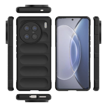 For vivo X90 Pro 5G Magic Shield TPU + Flannel Phone Case(Grey) - vivo Cases by buy2fix | Online Shopping UK | buy2fix