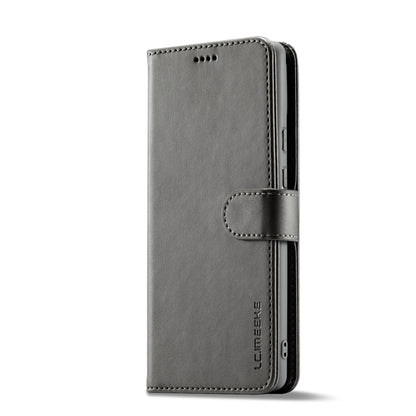 For Google Pixel 8 Pro LC.IMEEKE Calf Texture Horizontal Flip Leather Case(Grey) - Google Cases by LC.IMEEKE | Online Shopping UK | buy2fix