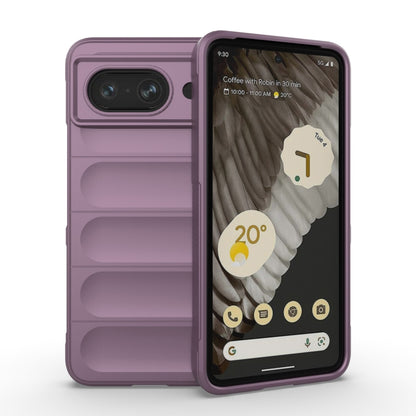 For Google Pixel 8 5G Magic Shield TPU + Flannel Phone Case(Purple) - Google Cases by buy2fix | Online Shopping UK | buy2fix