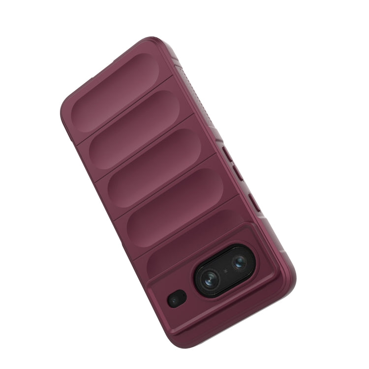 For Google Pixel 8 5G Magic Shield TPU + Flannel Phone Case(Purple) - Google Cases by buy2fix | Online Shopping UK | buy2fix