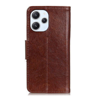 For Xiaomi Redmi 12 4G Nappa Texture Horizontal Flip Leather Phone Case(Brown) - Xiaomi Cases by buy2fix | Online Shopping UK | buy2fix