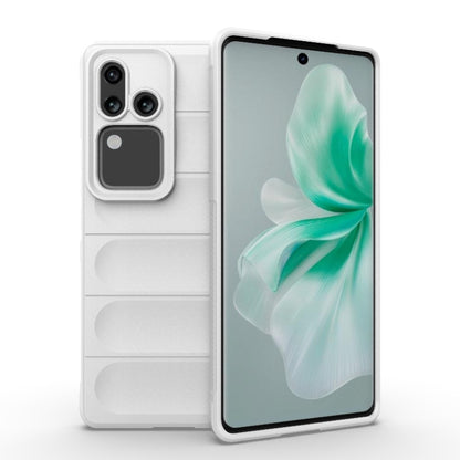 For vivo S18 5G Magic Shield TPU + Flannel Phone Case(White) - S18 Cases by buy2fix | Online Shopping UK | buy2fix