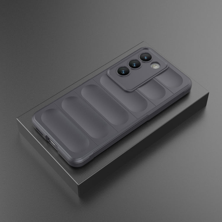 For vivo Y200E 5G Global / Y100 5G IDN Magic Shield TPU + Flannel Phone Case(Dark Grey) - vivo Cases by buy2fix | Online Shopping UK | buy2fix
