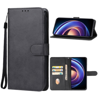 For Xiaomi Redmi 12 5G Leather Phone Case(Black) - Xiaomi Cases by buy2fix | Online Shopping UK | buy2fix