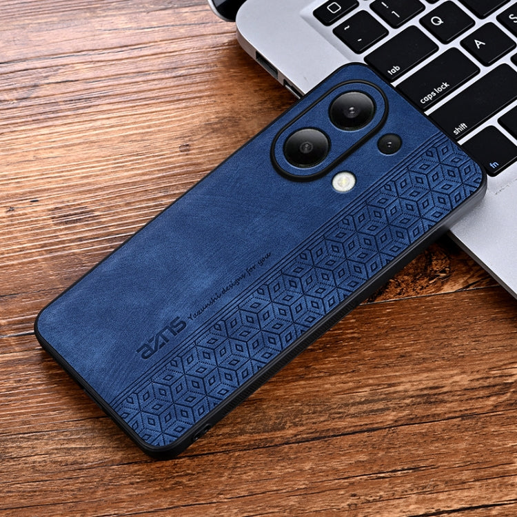 For Xiaomi Redmi Note 13 4G AZNS 3D Embossed Skin Feel Phone Case(Sapphire Blue) - Note 13 Cases by AZNS | Online Shopping UK | buy2fix