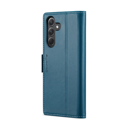 For Samsung Galaxy A35 5G CaseMe 023 Butterfly Buckle Litchi Texture RFID Anti-theft Leather Phone Case(Blue) - Galaxy Phone Cases by CaseMe | Online Shopping UK | buy2fix