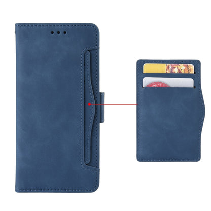 For Motorola Moto G Power 5G 2024 Skin Feel Calf Texture Card Slots Leather Phone Case(Blue) - Motorola Cases by buy2fix | Online Shopping UK | buy2fix