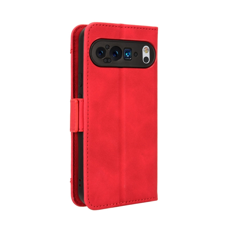 For Google Pixel 9 Pro Skin Feel Calf Texture Card Slots Leather Phone Case(Red) - Google Cases by buy2fix | Online Shopping UK | buy2fix