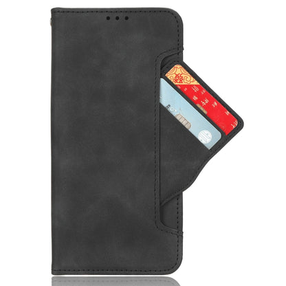 For Samsung Galaxy S24+ 5G Skin Feel Calf Texture Card Slots Leather Phone Case(Black) - Galaxy S24+ 5G Cases by buy2fix | Online Shopping UK | buy2fix