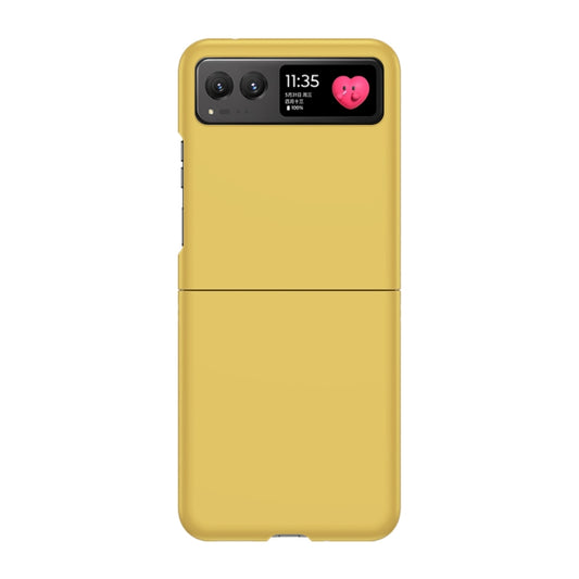 For Motorola Razr 40 Skin Feel PC Phone Case(Lemon Yellow) - Motorola Cases by buy2fix | Online Shopping UK | buy2fix