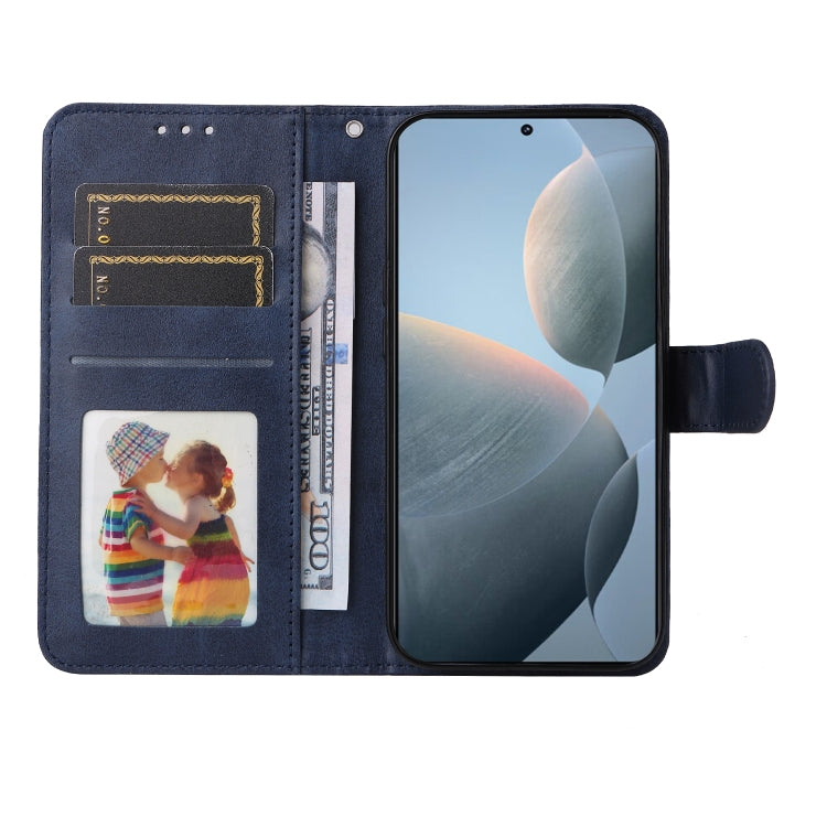 For Xiaomi Redmi K70 / K70 Pro Classic Calf Texture Flip Leather Phone Case(Blue) - K70 Pro Cases by buy2fix | Online Shopping UK | buy2fix