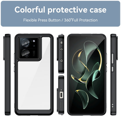 For Xiaomi Redmi K60 Ultra Colorful Series Acrylic Hybrid TPU Phone Case(Black) - Redmi K60 Ultra Cases by buy2fix | Online Shopping UK | buy2fix