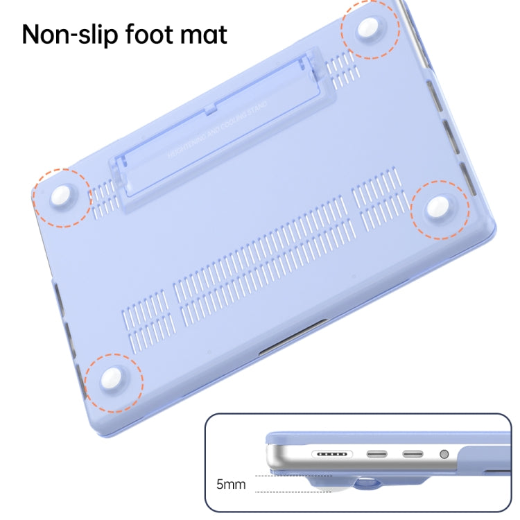 For MacBook Pro 16 inch A2141 Frosted Translucent Laptop Protective Case(Light Grey) - MacBook Pro Cases by buy2fix | Online Shopping UK | buy2fix