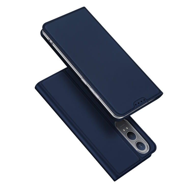 For OnePlus Nord CE4 Lite / OPPO K12x DUX DUCIS Skin Pro Series Horizontal Flip Phone Leather Case(Blue) - OnePlus Cases by DUX DUCIS | Online Shopping UK | buy2fix