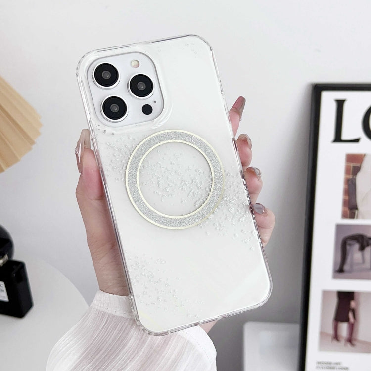 For iPhone 13 Pro Dual-side IMD Marble Magsafe Phone Case(White) - iPhone 13 Pro Cases by buy2fix | Online Shopping UK | buy2fix