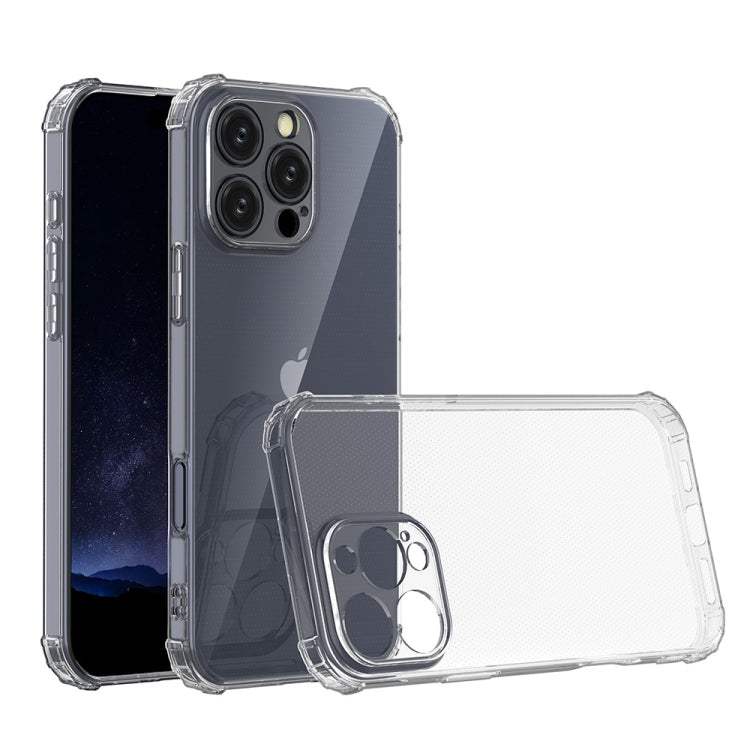 For iPhone 16 Pro Max Four-Corner Shockproof Clear TPU Phone Case(Transparent) - iPhone 16 Pro Max Cases by buy2fix | Online Shopping UK | buy2fix