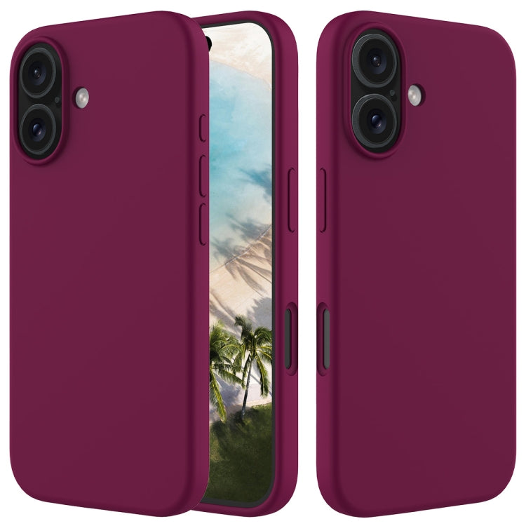 For iPhone 16 Plus Solid Color Silicone Phone Case(Violet) - More iPhone Cases by buy2fix | Online Shopping UK | buy2fix