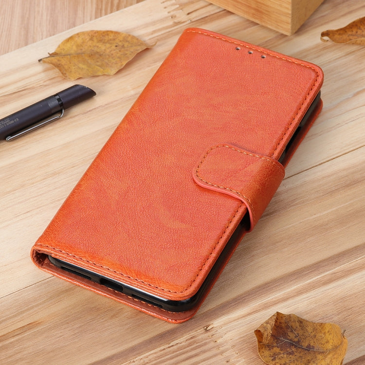 For OnePlus Nord 4E Global Nappa Texture Leather Phone Case(Orange) - OnePlus Cases by buy2fix | Online Shopping UK | buy2fix