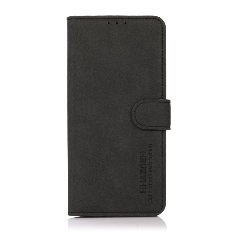 For OnePlus 13 KHAZNEH Matte Texture Leather Phone Case(Black) - OnePlus Cases by buy2fix | Online Shopping UK | buy2fix